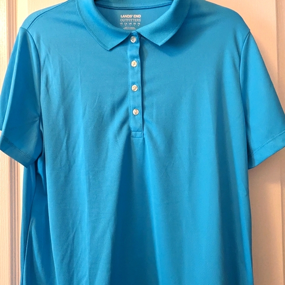 NWOT- Lands' End Ladies Golf/Tennis Shirt- Size Large - Picture 3 of 6